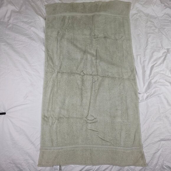 Vintage Charisma By Fieldcrest Bath Towel 100% Cotton Green Absorbent - Picture 1 of 8